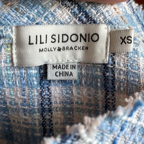 Lili Sidonio Molly Bracken cropped tweed blouse - Picture 8 of 11